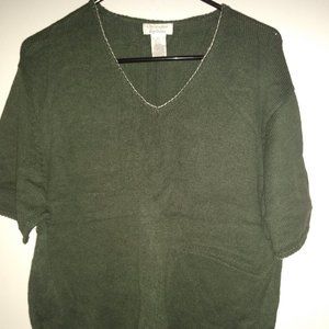 C&B Short Sleeve V-Neck Sweater